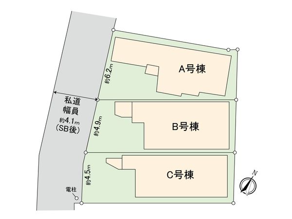 中野区沼袋2丁目 新築 全体区画図 中野区沼袋2丁目 新築 全体区画図