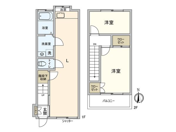 中野区中央4丁目 戸建 間取図(平面図)