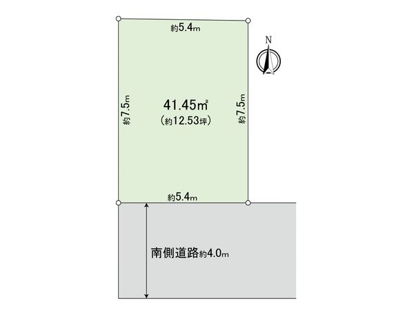 中野区中央4丁目 新築戸建 区画図 中野区中央4丁目 新築戸建 区画図