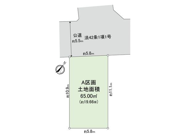 中野区沼袋3丁目 新築戸建 区画図 中野区沼袋3丁目 新築戸建 区画図