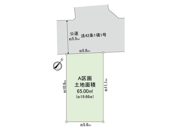 中野区沼袋3丁目 新築戸建 区画図 区画図