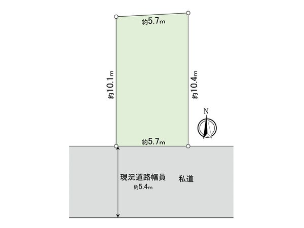 中野区野方6丁目 戸建 区画図 中野区野方6丁目 戸建 区画図