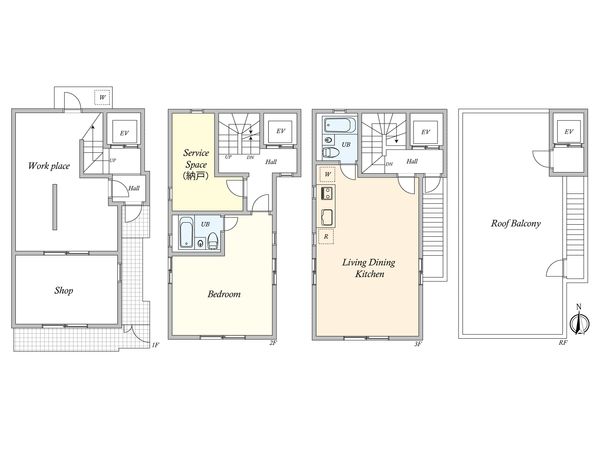 中野区野方6丁目 戸建 間取図(平面図) 中野区野方6丁目 戸建 間取図(平面図)
