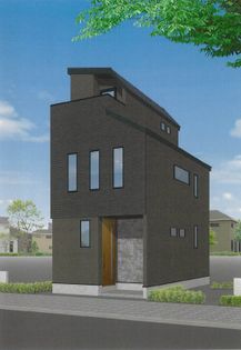 中野区中野3丁目 新築戸建 外観パース図