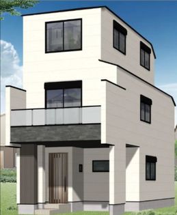 中野区新井1丁目 新築戸建 B号棟 外観パース図