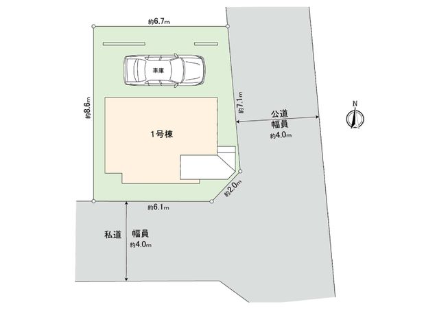 中野区上高田3丁目 新築戸建 間取図(平面図)