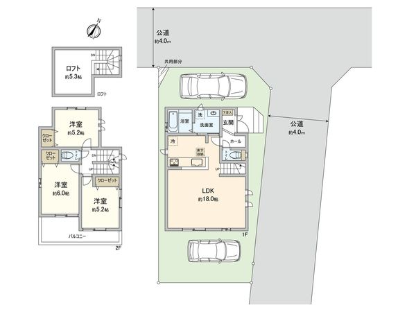 [新築]西東京市南町3丁目 戸建 間取図(平面図)