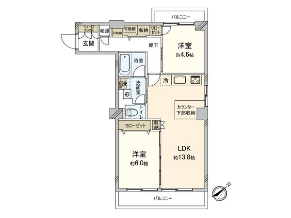 中野スカイハイツ 間取図(平面図)