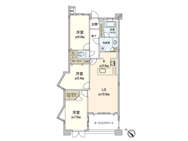 グランシティ西荻窪 間取図(平面図) 間取図(平面図)