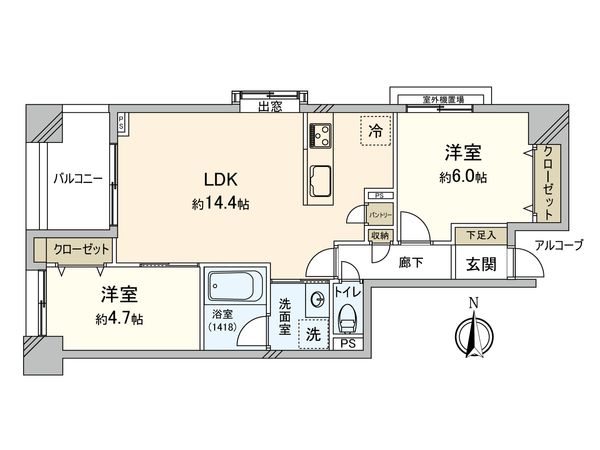 プリンスハイツ中野新橋 間取図(平面図) プリンスハイツ中野新橋 間取図(平面図)