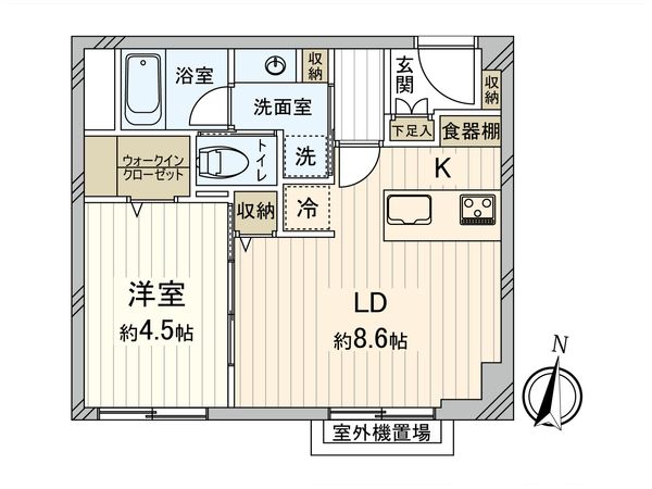 中野東豊マンション 間取図(平面図)