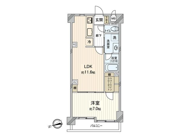 ユニーブル東中野 間取図(平面図) 間取図(平面図)