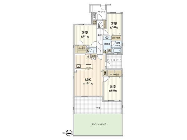 フラッツ鷺ノ宮 間取図(平面図) フラッツ鷺ノ宮 間取図(平面図)