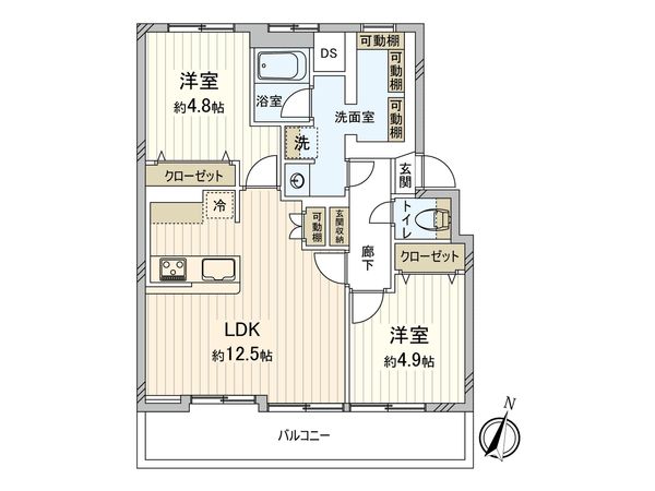 マック東中野コート 間取図(平面図) マック東中野コート 間取図(平面図)