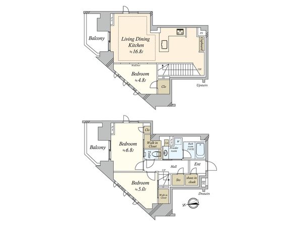 クリオ市谷薬王寺 間取図(平面図) クリオ市谷薬王寺 間取図(平面図)