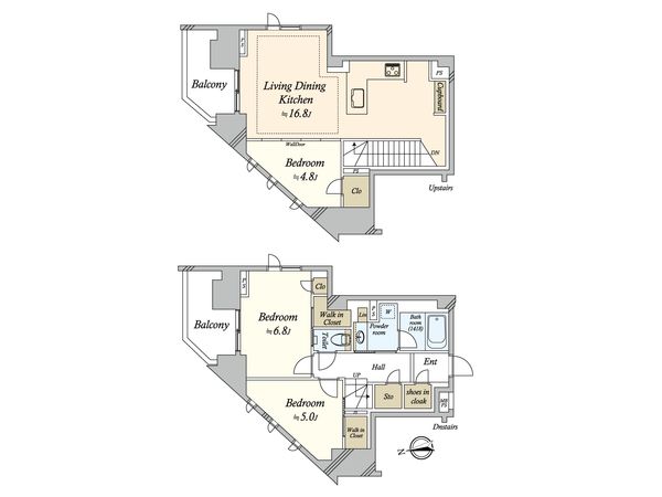 クリオ市谷薬王寺 間取図(平面図) クリオ市谷薬王寺 間取図(平面図)