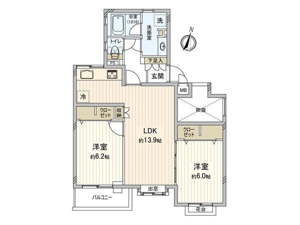 パークハイム沼袋 間取図(平面図) パークハイム沼袋 間取図(平面図)