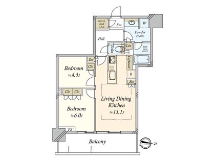 パークシティ中野 ザ タワー ブリーズ 間取図(平面図)