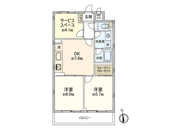 藤和中野コープ 間取図(平面図) 藤和中野コープ 間取図(平面図)