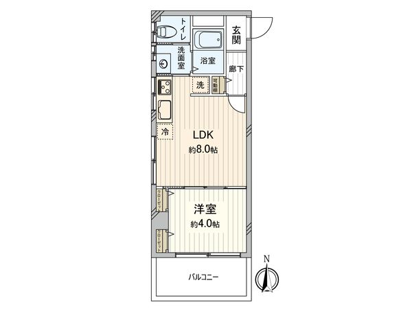 中野第二コーポ 間取図(平面図) 中野第二コーポ 間取図(平面図)