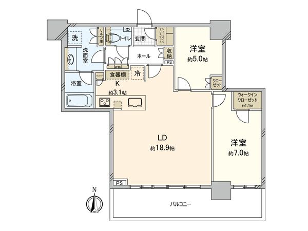 パークシティ中野 ザ タワー ブリーズ 間取図(平面図) 間取図(平面図)