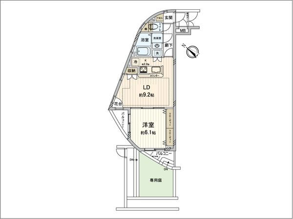 ベルジェ野方 間取図(平面図) ベルジェ野方 間取図(平面図)