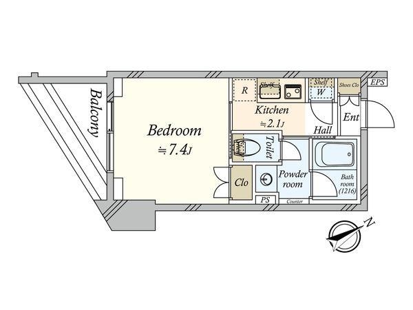 コハク新中野 間取図(平面図) 間取図(平面図)