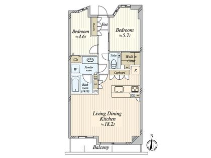 パークホームズ中野 間取図(平面図)