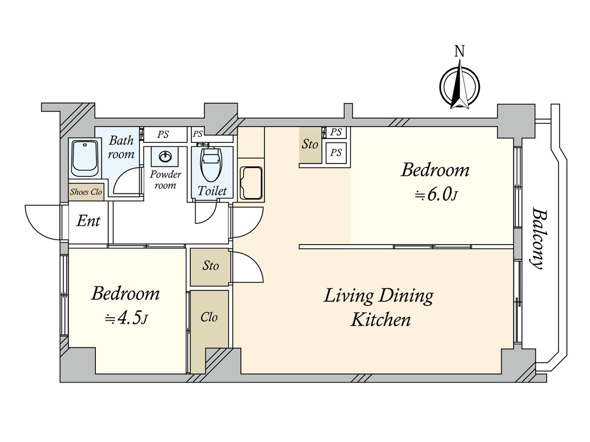中野ダイヤモンドマンション 間取図(平面図) 間取図(平面図)