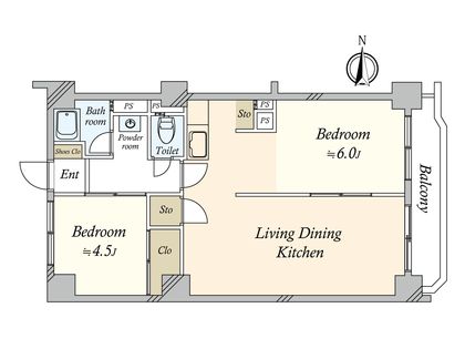 中野ダイヤモンドマンション 間取図(平面図)