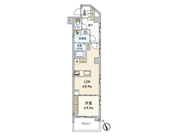 リビオ東中野 間取図(平面図)
