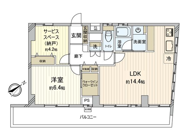 中野住研コーポ 間取図(平面図) 間取図(平面図)