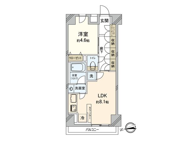 ベルジェンド新中野レジデンス 間取図(平面図)