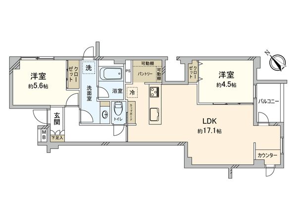 ベルテ中野江古田 Aウイング 間取図(平面図) 間取図(平面図)