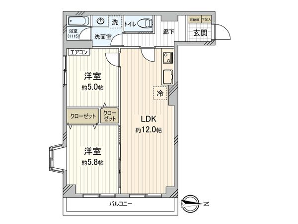 グランドパレス沼袋 間取図(平面図) 間取図(平面図)