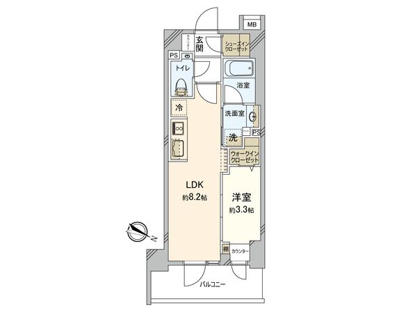 デュオステージ中野 間取図(平面図)