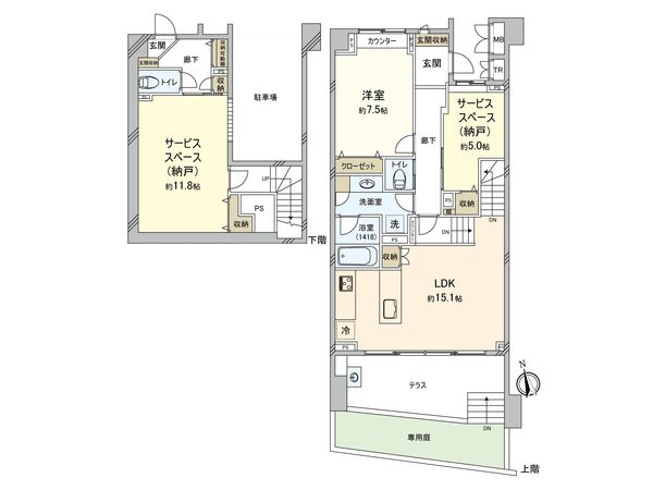 ディアクオーレ中野文園 間取図(平面図)