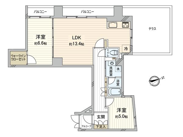 エミール松が丘 間取図(平面図)