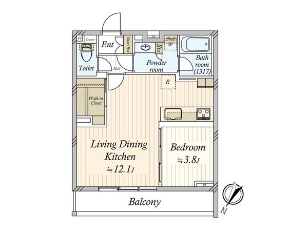 レジデンシャルスター白山シーズンテラス 間取図(平面図)