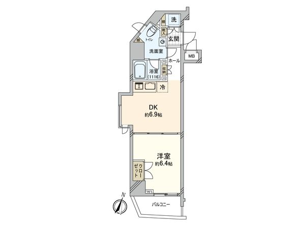 コンシェリア西新宿 間取図(平面図)