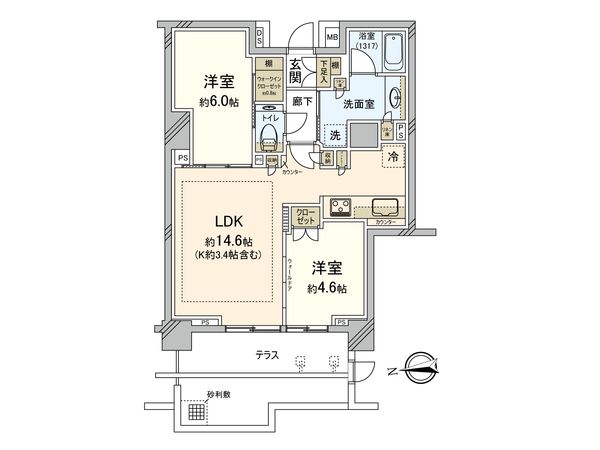 パークホームズ東中野 間取図(平面図) パークホームズ東中野 間取図(平面図)