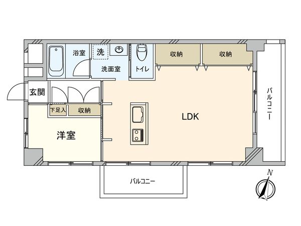 ハイネス中野 間取図(平面図) ハイネス中野 間取図(平面図)