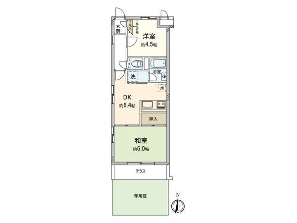 ルミエール東中野 間取図(平面図) ルミエール東中野 間取図(平面図)