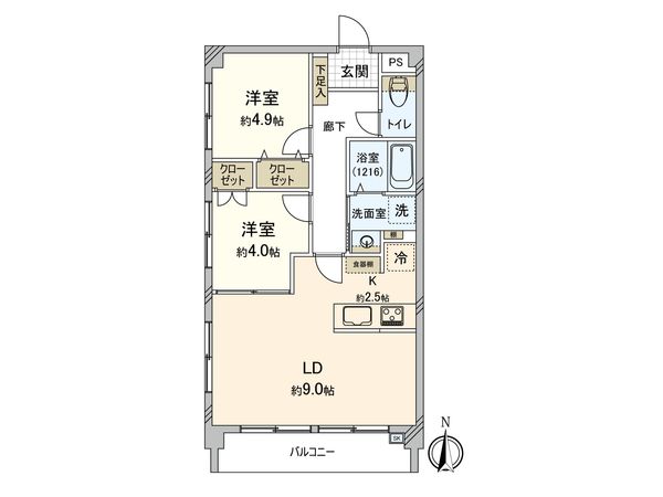 中野ハイネスコーポ 間取図(平面図) 中野ハイネスコーポ 間取図(平面図)