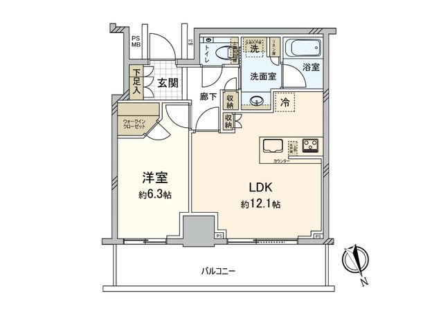 クラッシィタワー東中野 間取図(平面図)