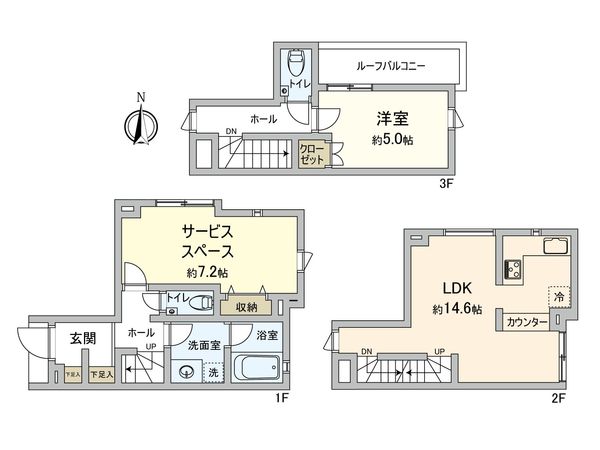 リムテラスガーデン中野 間取図(平面図) リムテラスガーデン中野 間取図(平面図)