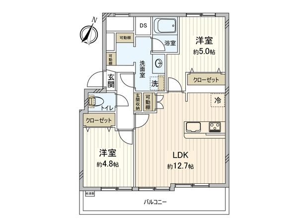 マック東中野コート 間取図(平面図) マック東中野コート 間取図(平面図)