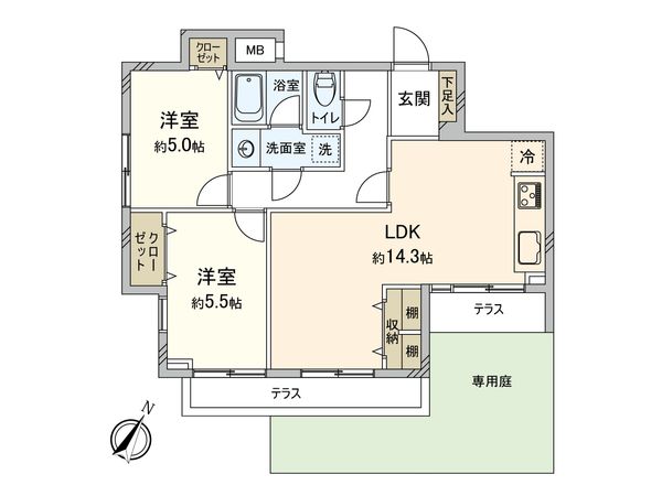 ライオンズマンション中野第二 間取図(平面図) ライオンズマンション中野第二 間取図(平面図)