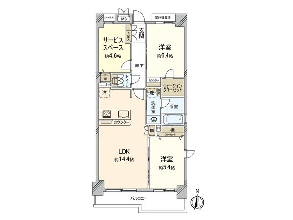 東急ドエルアルス中野 間取図(平面図) 間取図(平面図)