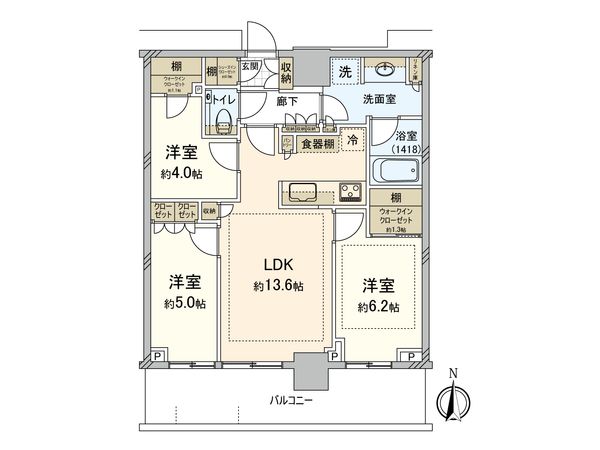 パークシティ中野 ザ タワー エアーズ 間取図(平面図)